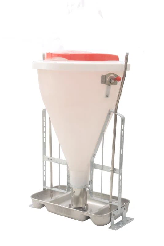 Mangeoire Automatique 30L Pour Poules En Acier Inoxydable Double Face - Anti-Gaspillage